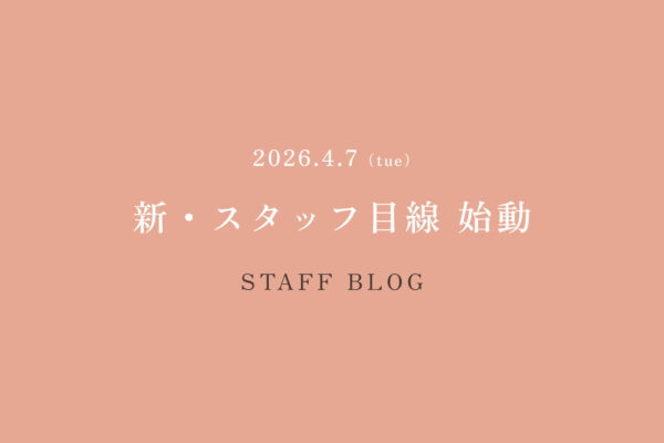 「新・スタッフ目線」はじまります。
